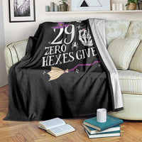 30th Birthday Halloween Throw Blanket 29 Plus Middle Finger Zero Hexes Given Gift For Women