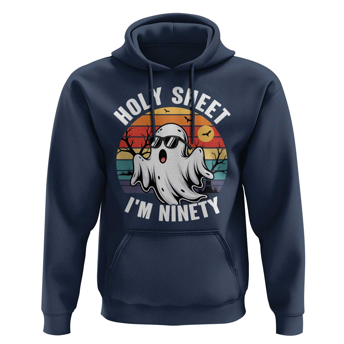 90th Birthday Halloween Ghost Hoodie Holy Sheet I'm Ninety