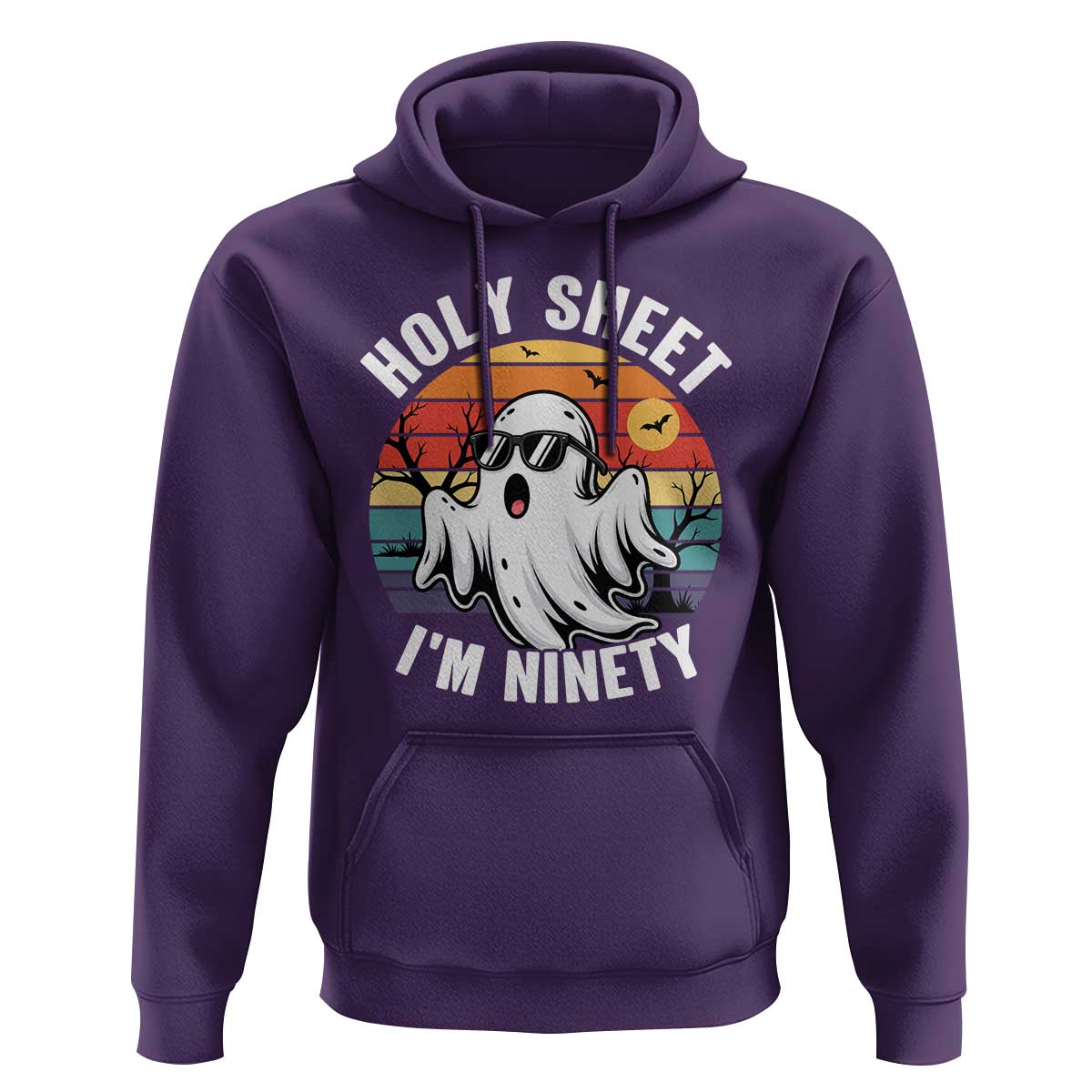 90th Birthday Halloween Ghost Hoodie Holy Sheet I'm Ninety