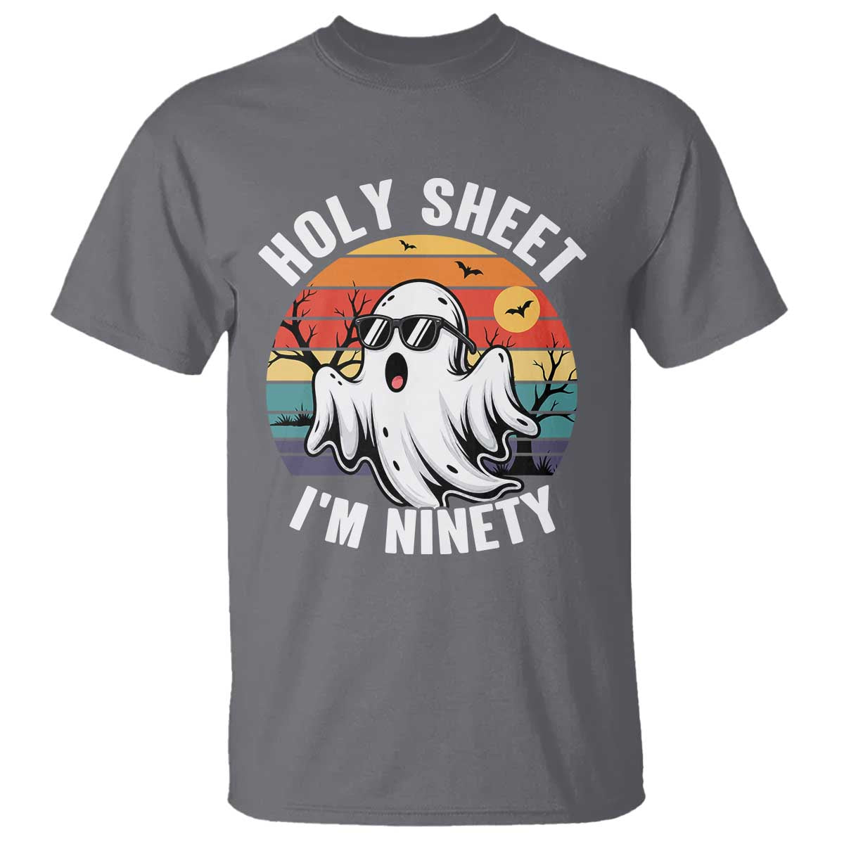 90th Birthday Halloween Ghost T Shirt Holy Sheet I'm Ninety