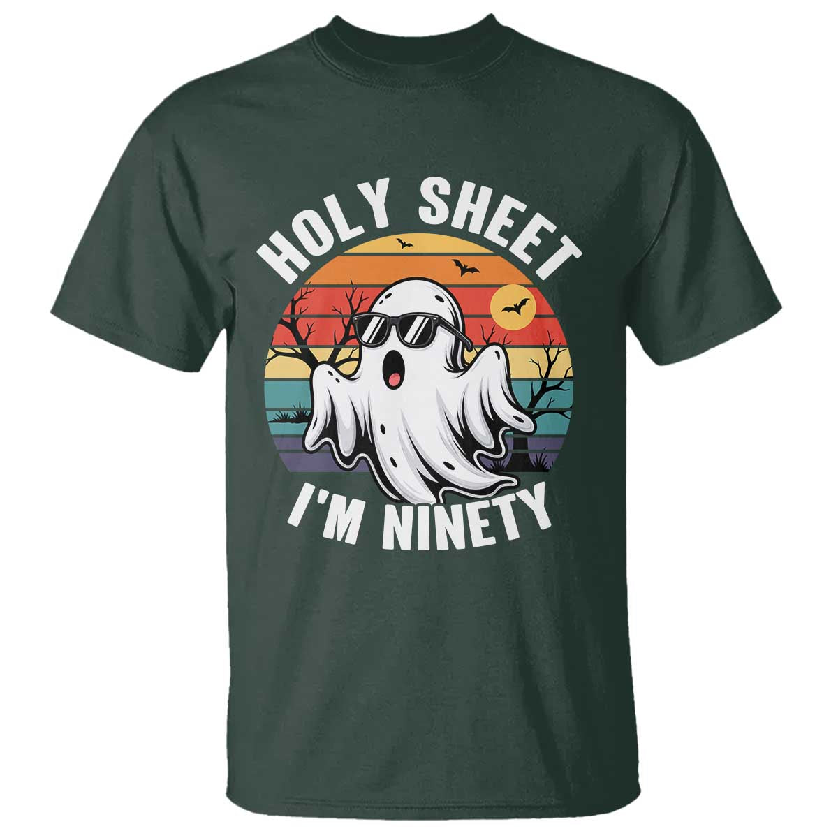 90th Birthday Halloween Ghost T Shirt Holy Sheet I'm Ninety