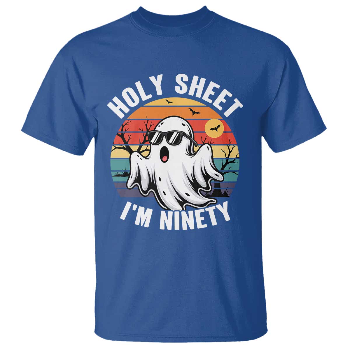 90th Birthday Halloween Ghost T Shirt Holy Sheet I'm Ninety