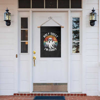 80th Birthday Halloween Ghost Garden Flag Holy Sheet I'm Eighty