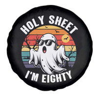 80th Birthday Halloween Ghost Spare Tire Cover Holy Sheet I'm Eighty