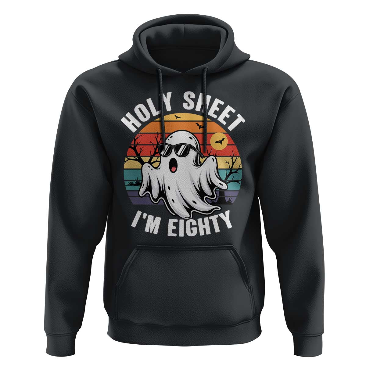 80th Birthday Halloween Ghost Hoodie Holy Sheet I'm Eighty
