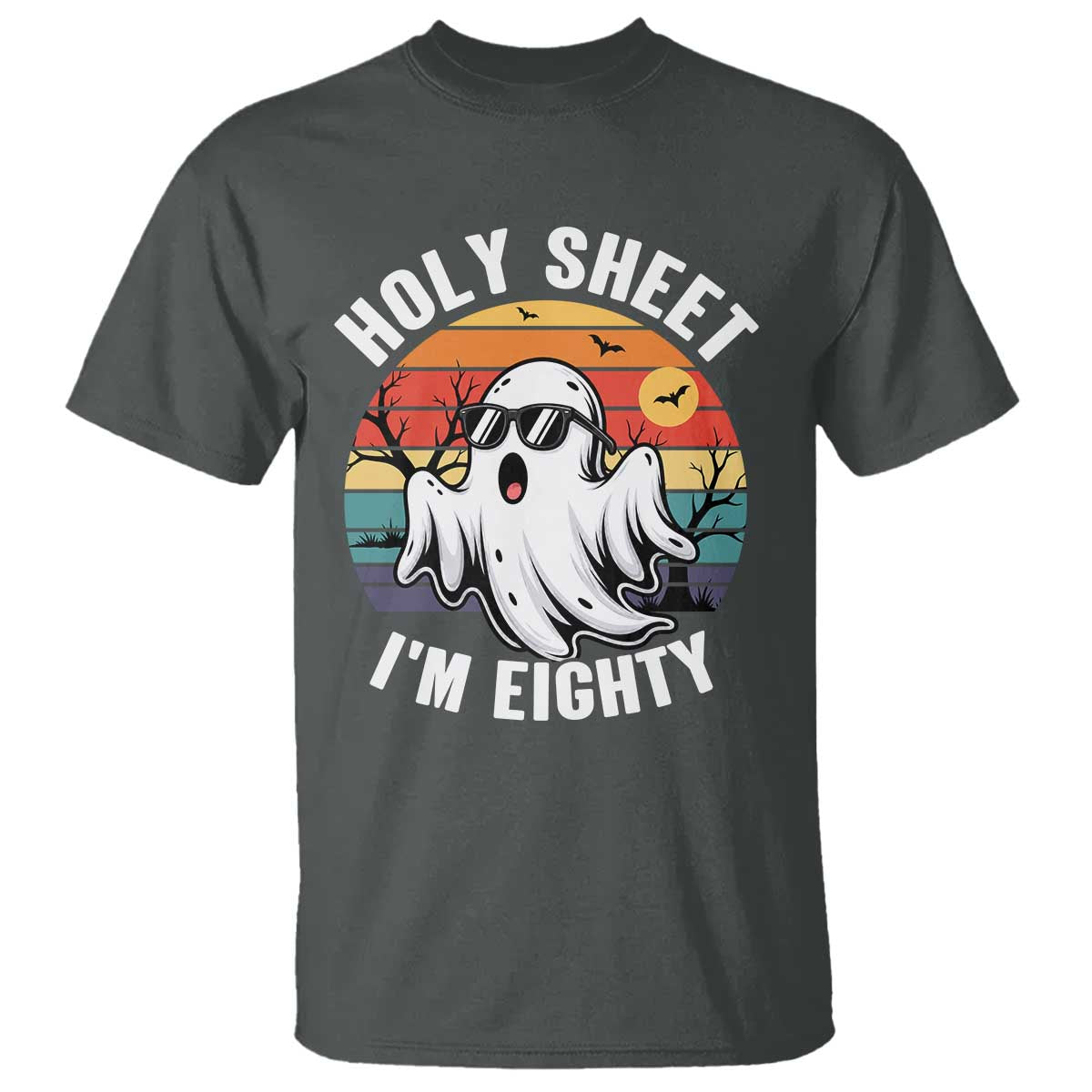 80th Birthday Halloween Ghost T Shirt Holy Sheet I'm Eighty