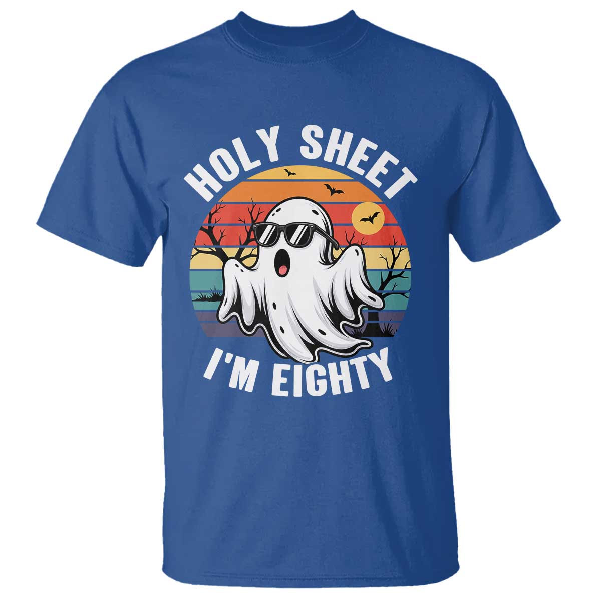 80th Birthday Halloween Ghost T Shirt Holy Sheet I'm Eighty