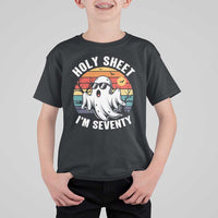 70th Birthday Halloween Ghost T Shirt For Kid Holy Sheet I'm Seventy