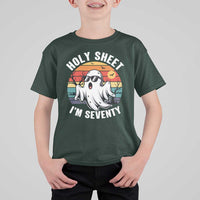 70th Birthday Halloween Ghost T Shirt For Kid Holy Sheet I'm Seventy