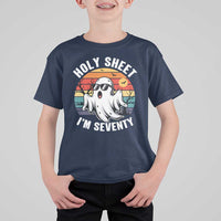 70th Birthday Halloween Ghost T Shirt For Kid Holy Sheet I'm Seventy