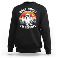 70th Birthday Halloween Ghost Sweatshirt Holy Sheet I'm Seventy