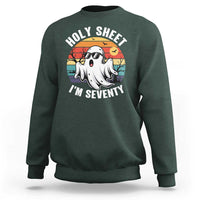 70th Birthday Halloween Ghost Sweatshirt Holy Sheet I'm Seventy