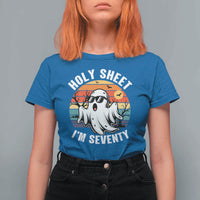 70th Birthday Halloween Ghost T Shirt For Women Holy Sheet I'm Seventy
