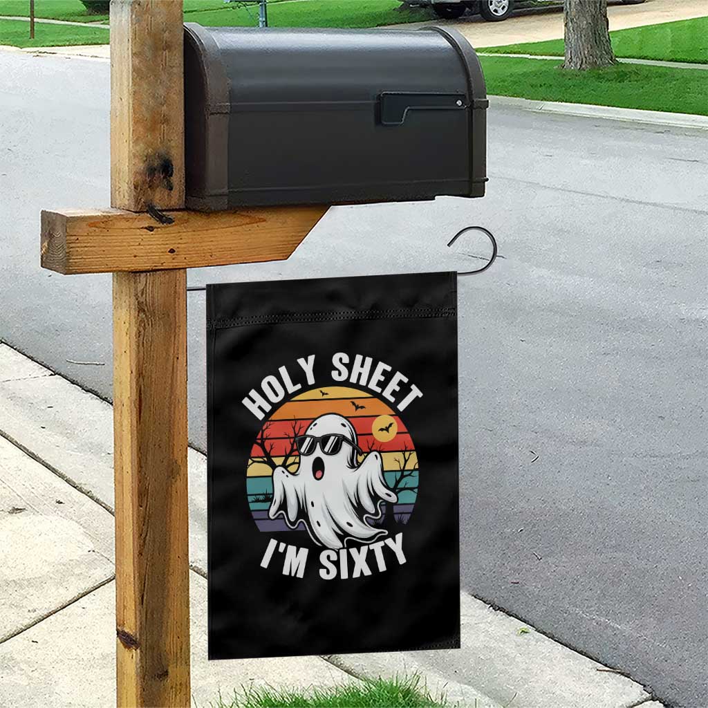 60th Birthday Halloween Ghost Garden Flag Holy Sheet I'm Sixty