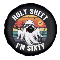60th Birthday Halloween Ghost Spare Tire Cover Holy Sheet I'm Sixty