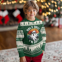 60th Birthday Halloween Ghost Ugly Christmas Sweater Holy Sheet I'm Sixty