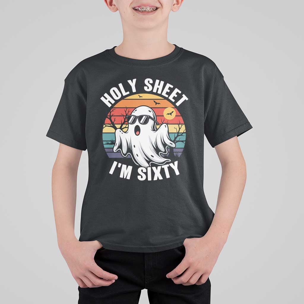 60th Birthday Halloween Ghost T Shirt For Kid Holy Sheet I'm Sixty