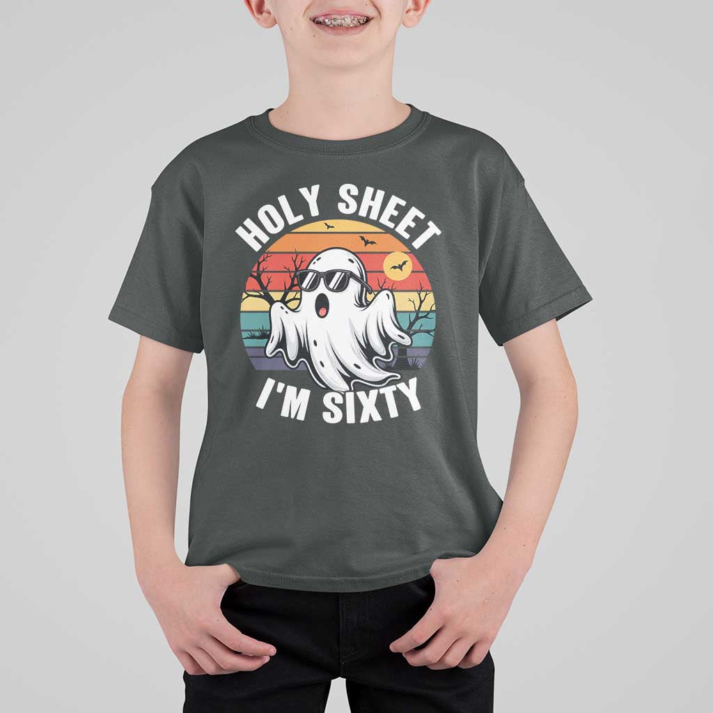 60th Birthday Halloween Ghost T Shirt For Kid Holy Sheet I'm Sixty