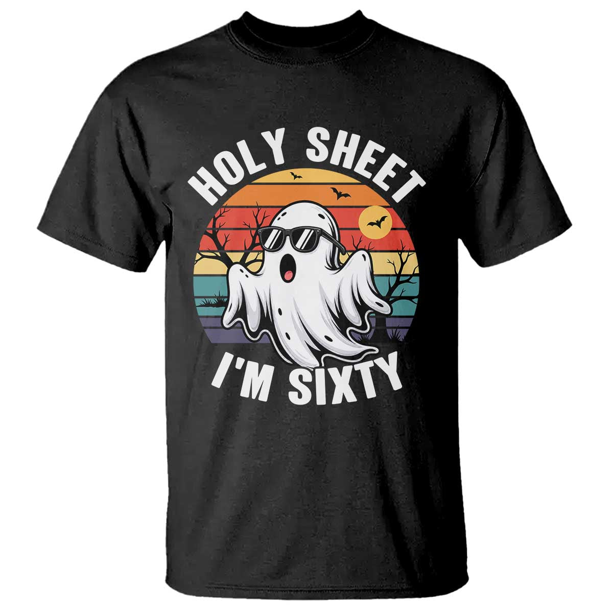 60th Birthday Halloween Ghost T Shirt Holy Sheet I'm Sixty