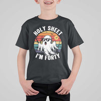 40th Birthday Halloween Ghost T Shirt For Kid Holy Sheet I'm Forty
