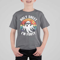 40th Birthday Halloween Ghost T Shirt For Kid Holy Sheet I'm Forty