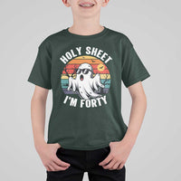 40th Birthday Halloween Ghost T Shirt For Kid Holy Sheet I'm Forty