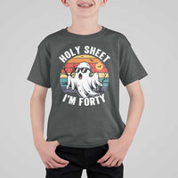 40th Birthday Halloween Ghost T Shirt For Kid Holy Sheet I'm Forty