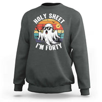 40th Birthday Halloween Ghost Sweatshirt Holy Sheet I'm Forty