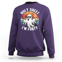 40th Birthday Halloween Ghost Sweatshirt Holy Sheet I'm Forty
