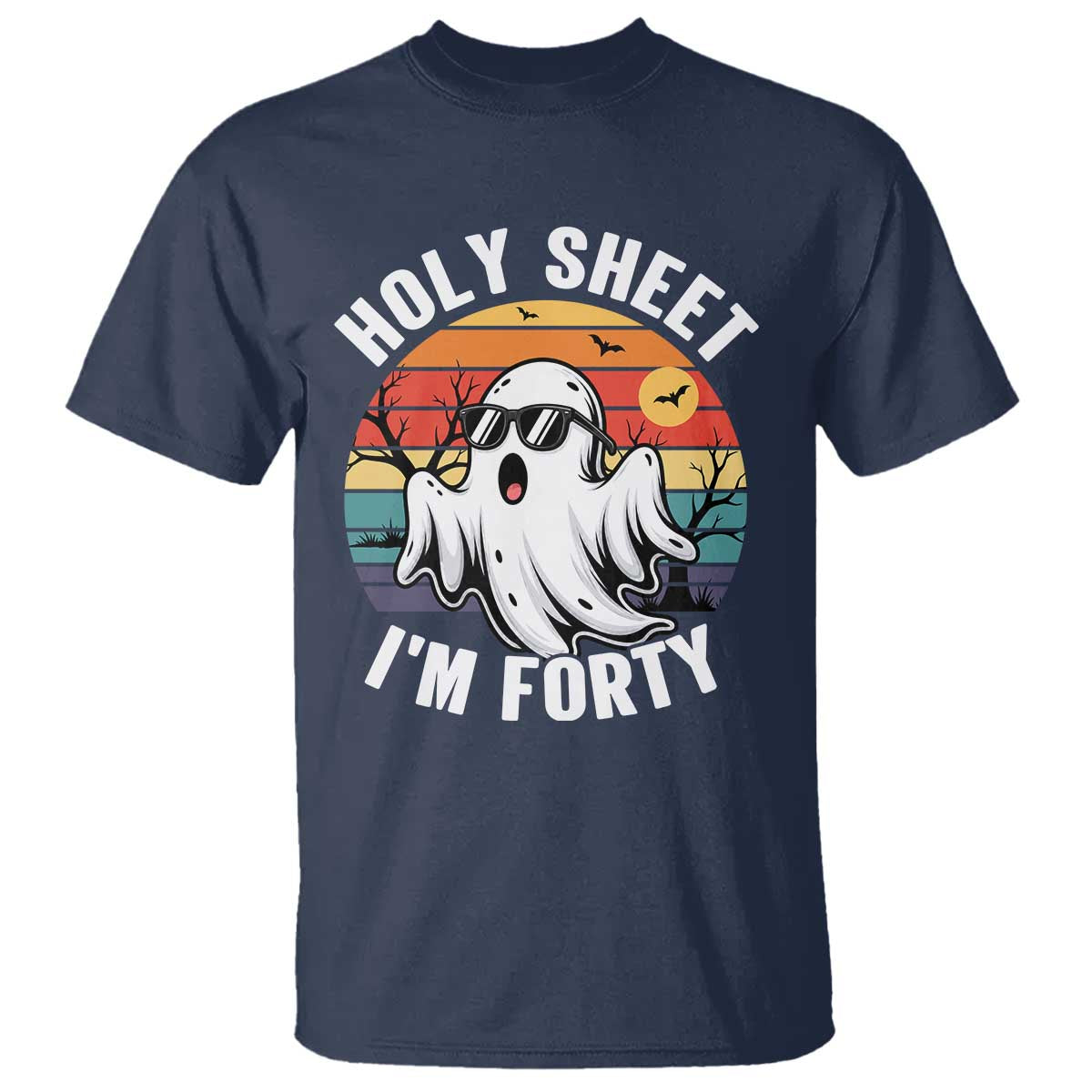 40th Birthday Halloween Ghost T Shirt Holy Sheet I'm Forty