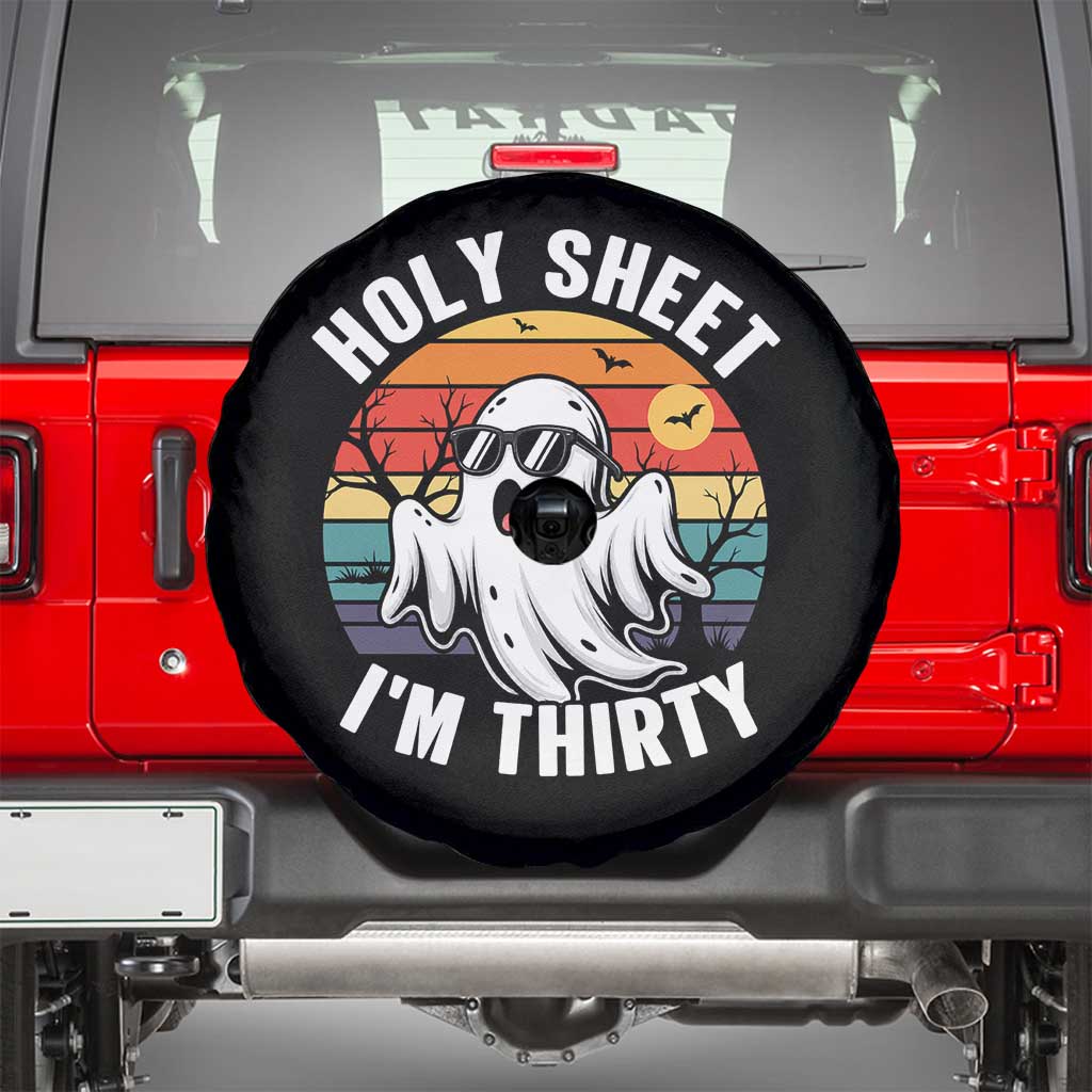 30th Birthday Halloween Ghost Spare Tire Cover Holy Sheet I'm Thirty