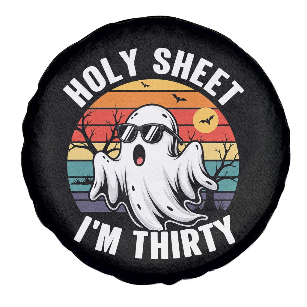 30th Birthday Halloween Ghost Spare Tire Cover Holy Sheet I'm Thirty