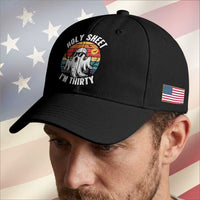 30th Birthday Halloween Ghost Baseball Cap Holy Sheet I'm Thirty
