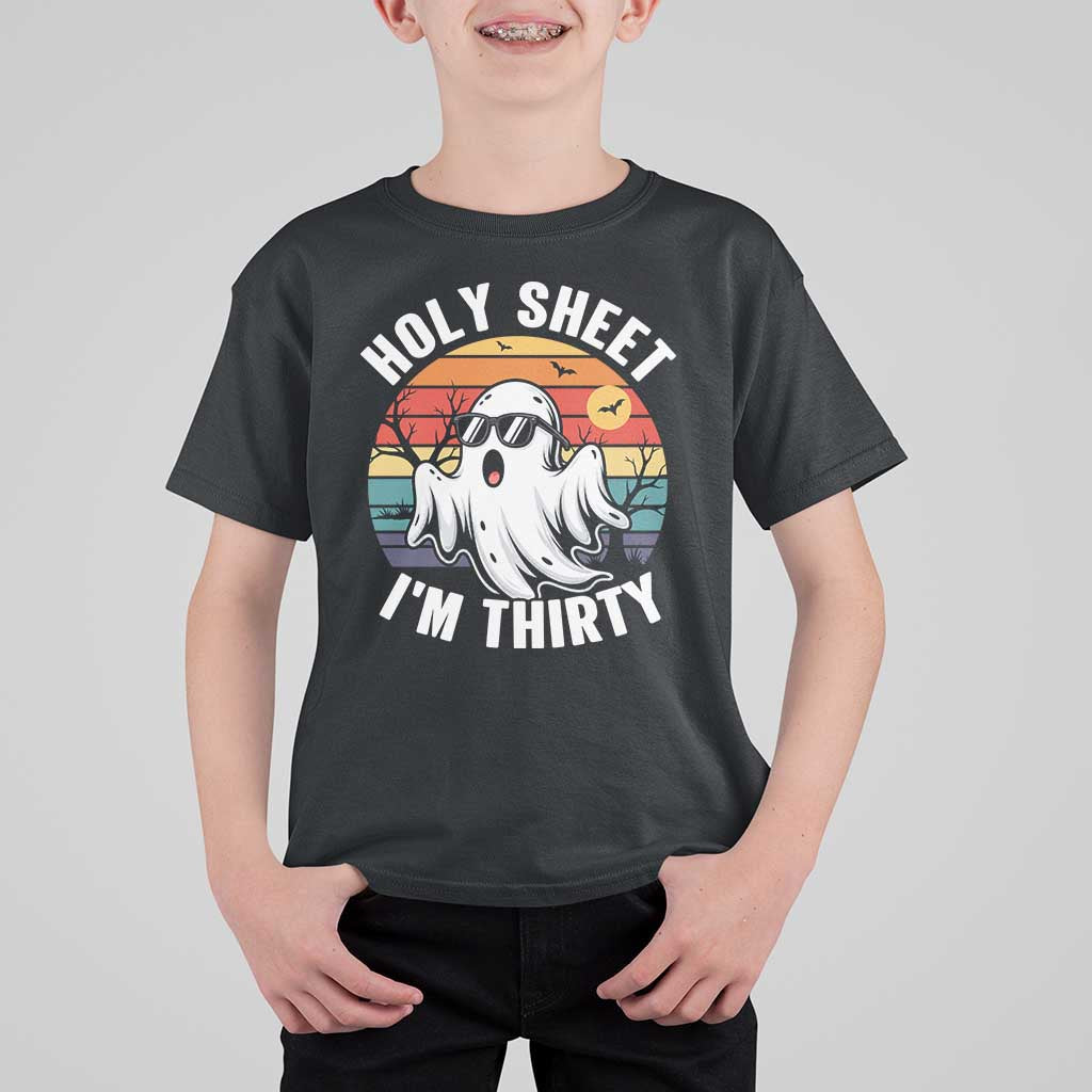 30th Birthday Halloween Ghost T Shirt For Kid Holy Sheet I'm Thirty