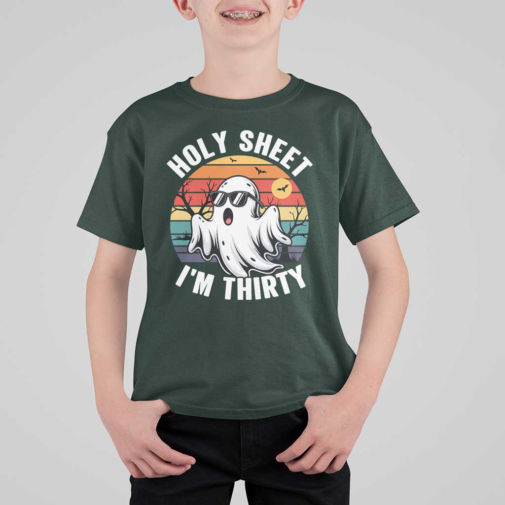 30th Birthday Halloween Ghost T Shirt For Kid Holy Sheet I'm Thirty