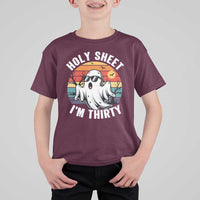 30th Birthday Halloween Ghost T Shirt For Kid Holy Sheet I'm Thirty