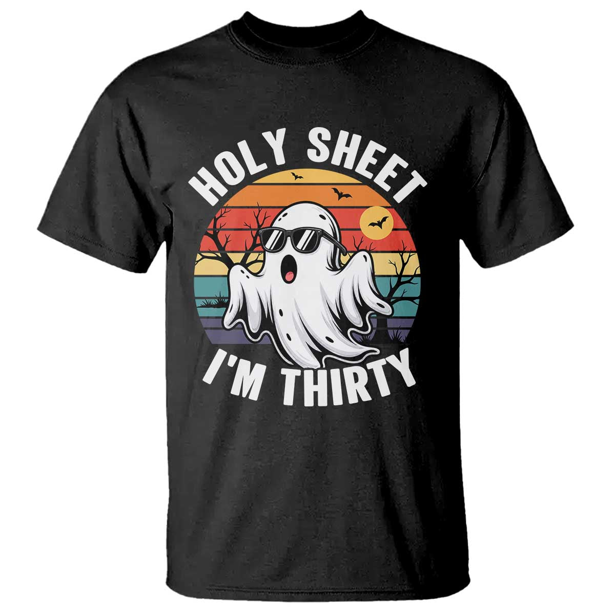 30th Birthday Halloween Ghost T Shirt Holy Sheet I'm Thirty