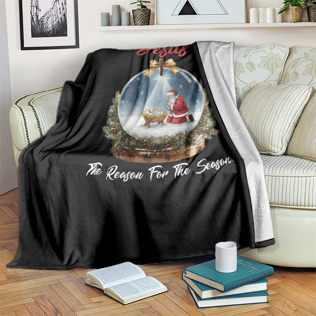 Jesus Santa Christmas Throw Blanket The Reason For The Season - Wonder Print Shop