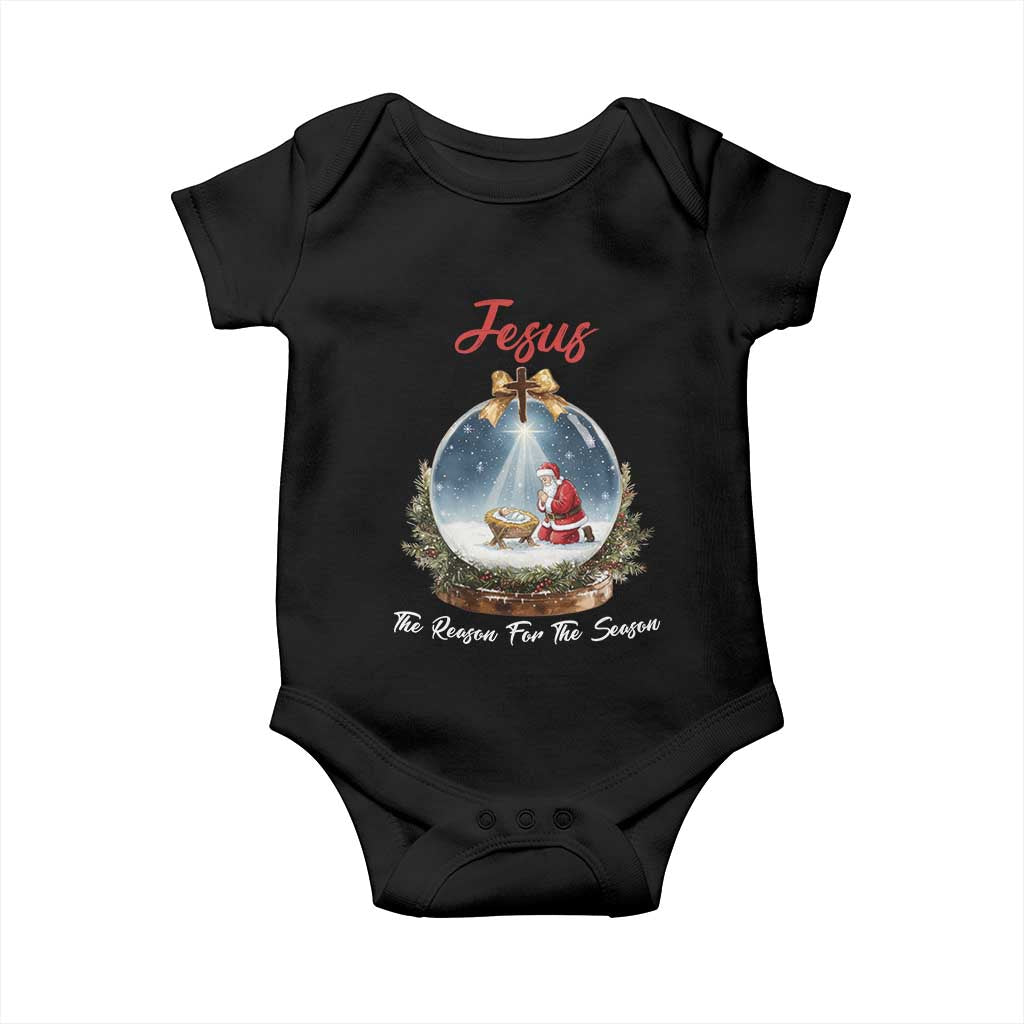 Jesus Santa Christmas Baby Onesie The Reason For The Season - Wonder Print Shop