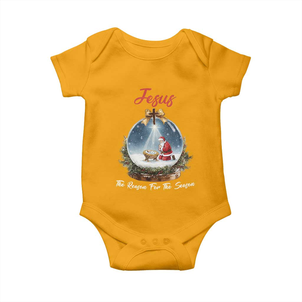 Jesus Santa Christmas Baby Onesie The Reason For The Season - Wonder Print Shop