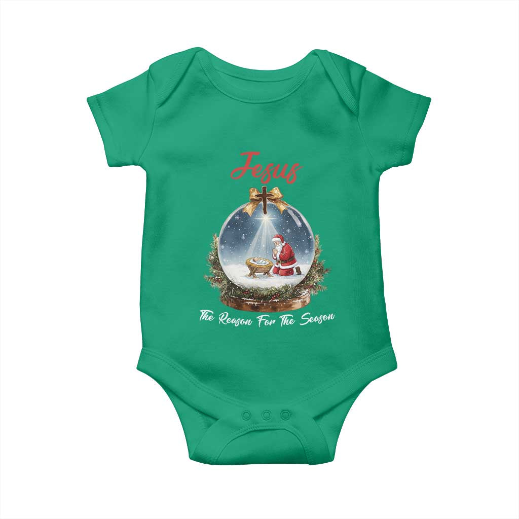 Jesus Santa Christmas Baby Onesie The Reason For The Season - Wonder Print Shop