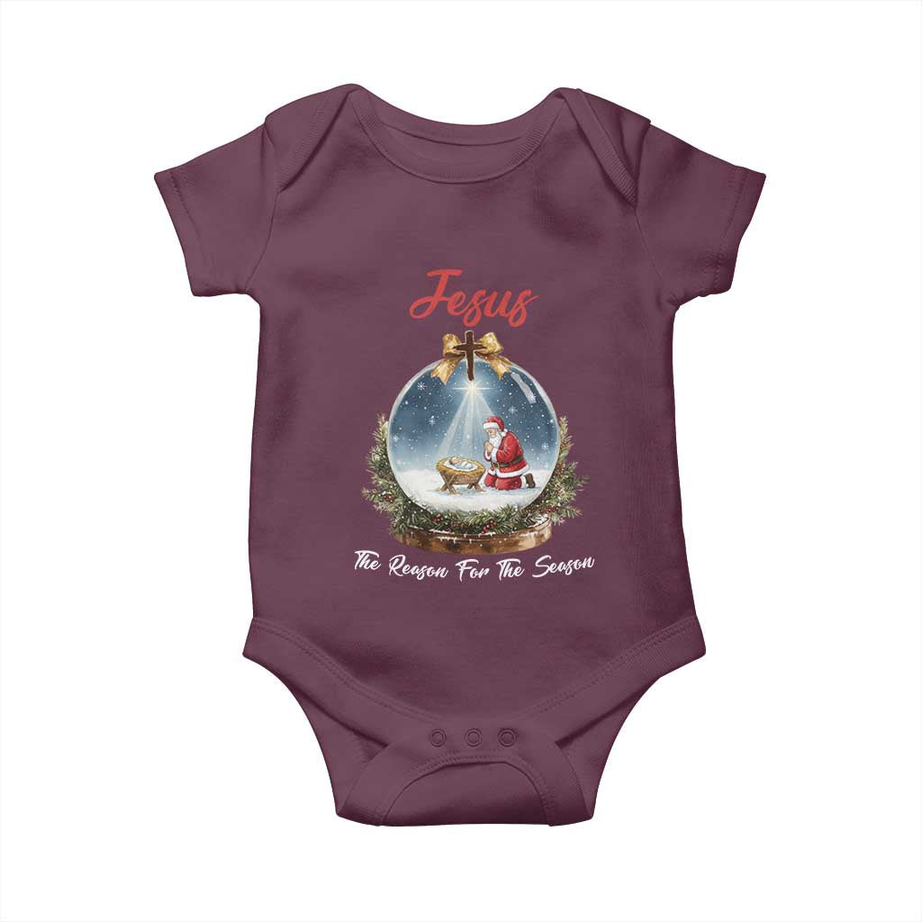 Jesus Santa Christmas Baby Onesie The Reason For The Season - Wonder Print Shop