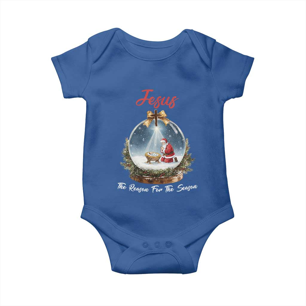Jesus Santa Christmas Baby Onesie The Reason For The Season - Wonder Print Shop
