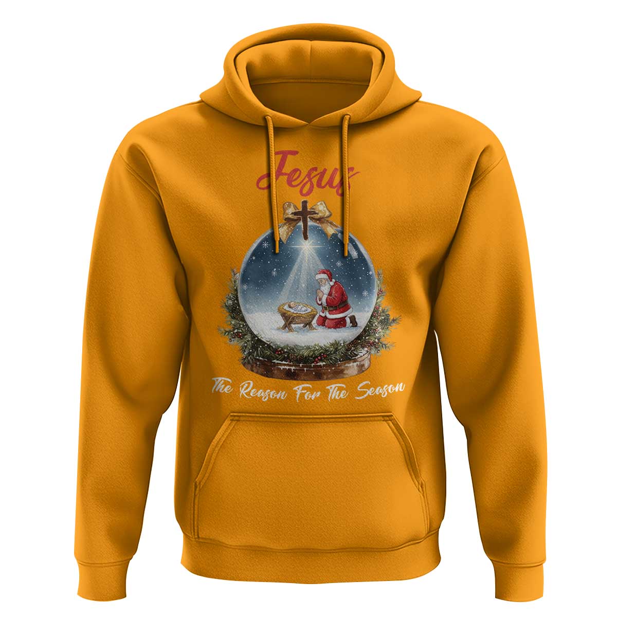 Jesus Santa Christmas Hoodie The Reason For The Season - Wonder Print Shop