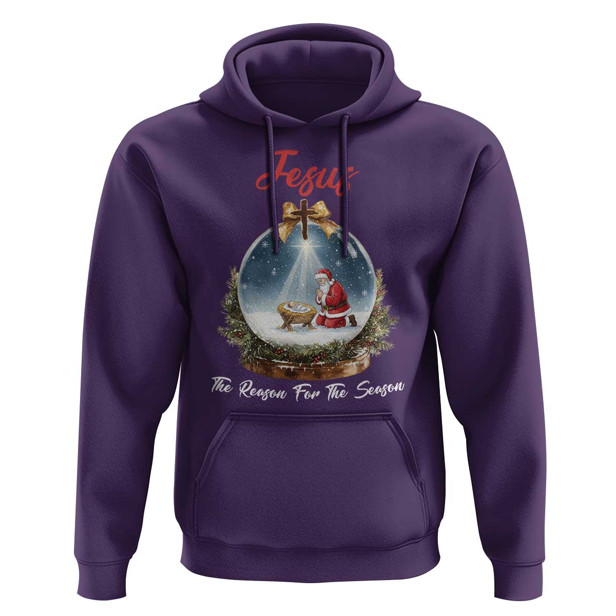 Jesus Santa Christmas Hoodie The Reason For The Season - Wonder Print Shop