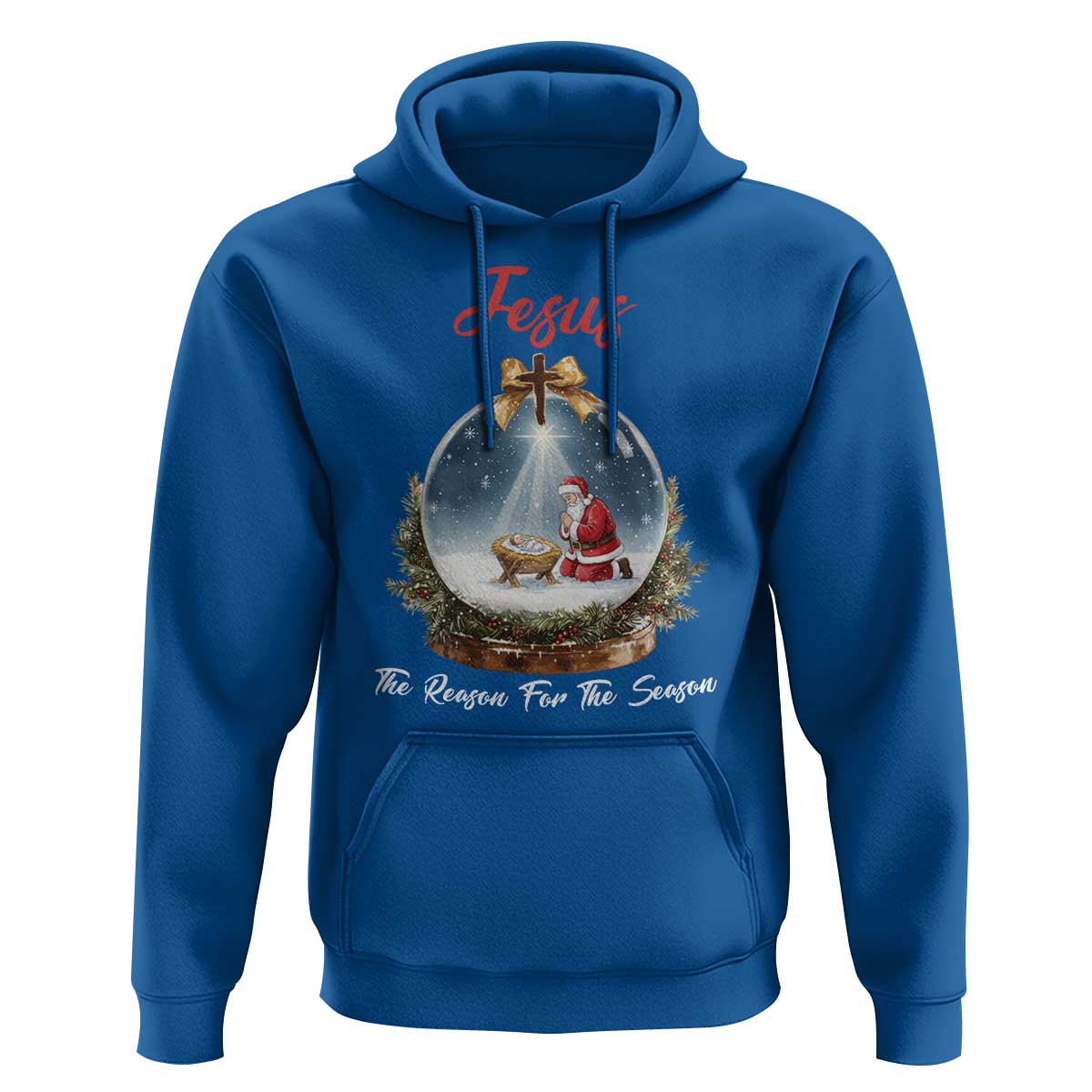 Jesus Santa Christmas Hoodie The Reason For The Season - Wonder Print Shop