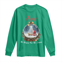 Jesus Santa Christmas Long Sleeve Shirt The Reason For The Season - Wonder Print Shop