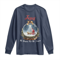 Jesus Santa Christmas Long Sleeve Shirt The Reason For The Season - Wonder Print Shop