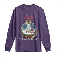 Jesus Santa Christmas Long Sleeve Shirt The Reason For The Season - Wonder Print Shop