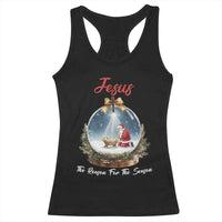 Jesus Santa Christmas Racerback Tank Top The Reason For The Season - Wonder Print Shop